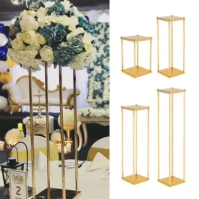 40/80/100cm Metal Wedding Flower Stand Pedestal Centrepiece Plinth Venue Decor • £22.95