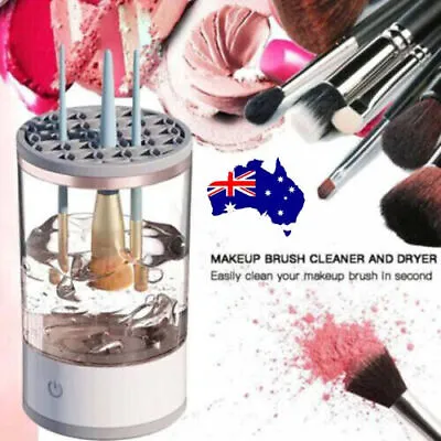 Electric Makeup Brush Cleaner Automatic Cosmetic Brushes Clean Dryer Machine AUS • $24.45