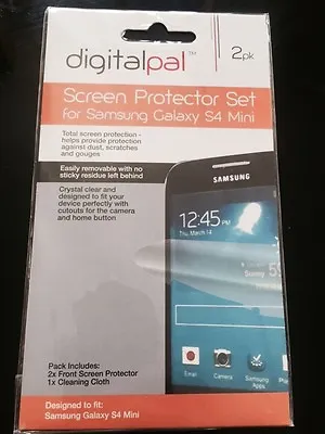 Set Of 2 Screen Protection Films For Samsung Galaxy S4 Mini • £1.25