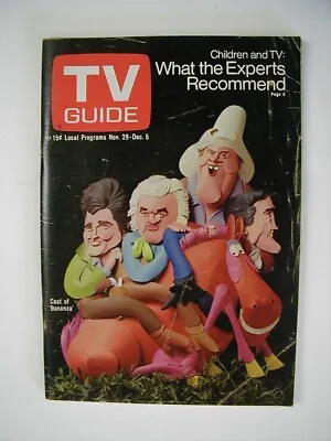 Puget Sound Nov 29 TV Guide 1969 BONANZA Michael Landon GREGORY PECK Reta Shaw • $10.99