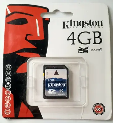 Kingston 4GB Class 4 - SDHC Card - Retail - SD4/4GB • $8.99