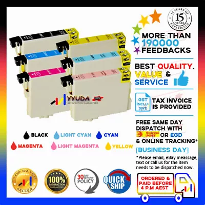 14x NoN-OEM YYUDA T0491 INK CARTRIDGES For Use In EPSON R310/R350 PRINTERS • $20.93