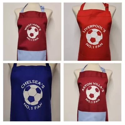 £13.99 • Buy No.1 Fan - Football Apron Medium Adult Birthday / Christmas  Personalised