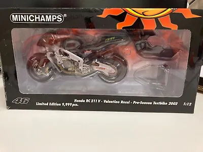 Minichamps 122027946 Ltd Edition Honda RC211V Valentino Rossi  Diecast Model • £75