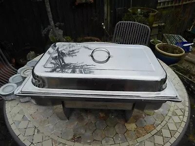 £30 • Buy Stainless Steel Bain Marie Chafing Dish Buffet Food Warmer X12 Gel Fuel Cans 