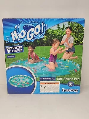 H20GO! 5.5’ Inflatable Splash Pad Shallow Wading Pool Water Sprinkler Kids Dogs • $25.19