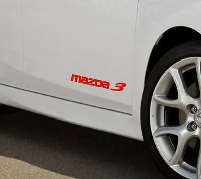 MAZDA 3 Mazdaspeed Hatchback Decal Sticker Emblem Logo RED (PAIR) • $19.99