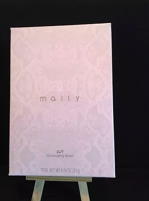 Mally 24/7 Illuminating Blush With Double Sided Brush & Pouch - Deep - Nib • $11.39