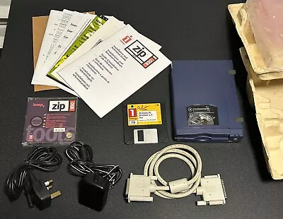 IOMEGA 100MB Zip Drive Parallel Port Tested And Working Z100P2 Free P+P • £64.95
