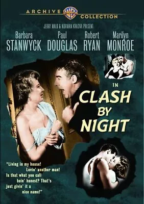 Clash By Night (DVD) Barbara Stanwyck Marilyn Monroe Robert Ryan (US IMPORT) • $38.97