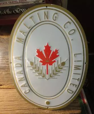 Canada Malting Limited Tin Rare Sign Maple Leaf Grain Beer • $19.99