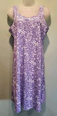 Columbia PFG Athleisure Sundress Purple Hawiian Print Sz L • $22.88