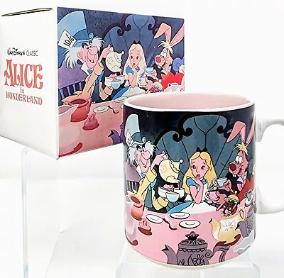 Vintage Disney ALICE IN WONDERLAND Collectible Mug Cup TEA PARTY Mad Hatter • $8.49