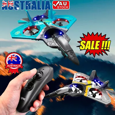 V17 Jet Fighter Stunt RC Airplane Remote Control 360 Spin Plane Glider Model WR • $44.95