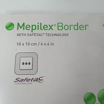 1-Pack* Mepilex Border 4  X 4  Self-Adhesive Foam Dressings 295300 • $19.95