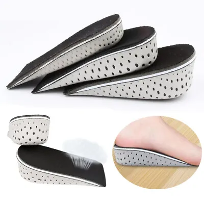 Height Increase Insoles Men Women Invisible Heel Lift Taller Shoe Inserts 2 Pads • £5.39