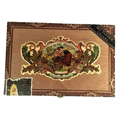 My Father Cigars Flor De Las Antillas Empty Wooden Handmade Cigar Box • $11.99