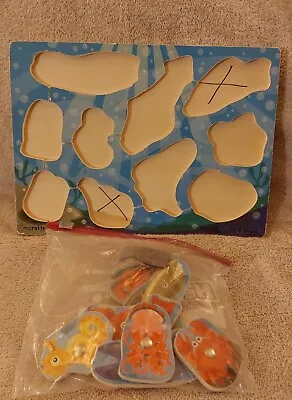 Melissa & Doug Magnetic Wooden Fishing Game Puzzle 10 Piece Age 3+ Pre-owned  • $9
