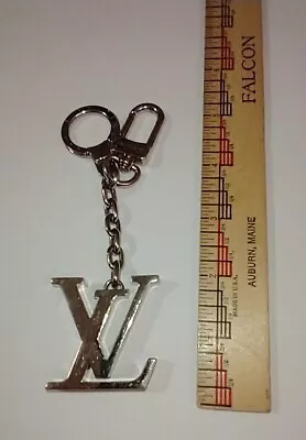 $148.75 • Buy Louis Vuitton Bag Charm Key Chain Silver Tone Luxury Brand Good Used Condition 