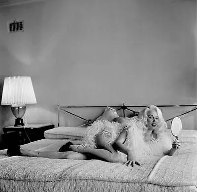 Actress Mamie Van Doren Poses At Home In LA 1956 OLD PHOTO 43 • $9