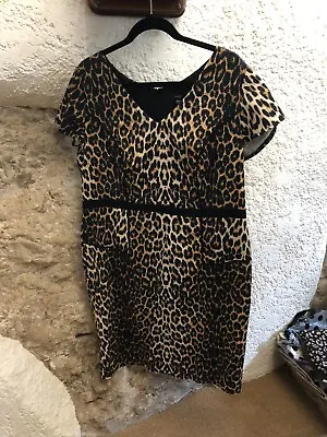 Magisculpt Secret Support Dress - On Trend Animal Print Size 18 Party Party!! • £29.95