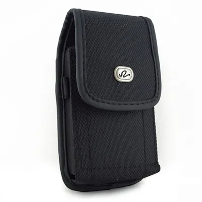 Black Canvas Heavy Duty Rugged With Belt Clip Case Pouch 5.2 X 2.8 X 0.5 Inch • $7.52