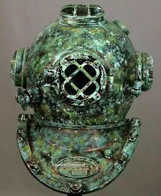Vintage Brass Diving Helmet Antique US Navy Mark V Deep Sea Scuba Divers Gift • $207.80