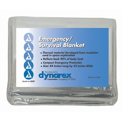  Emergency Rescue Space Thermal Mylar Blanket 84 X 52 New ! Free Shipping ! • $4.99