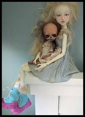 Limited Edition OOAK Resin Dollfie~NEW BJD~Doll Leaves MSD~Custom & Complete ! • $649