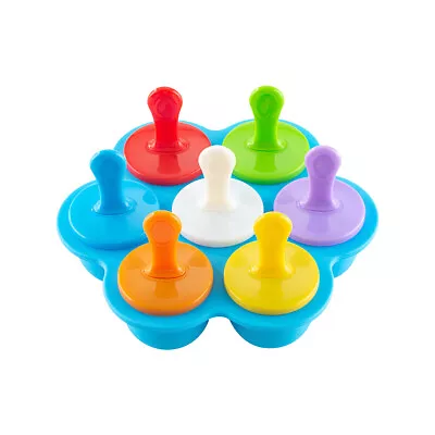 7x Frozen Ice Cream Maker Mold DIY Pop Popsicle Mould Maker Lolly Yogurt Kitchen • £6.19