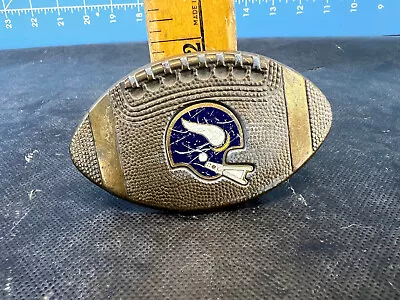 Vintage MINNESOTA VIKINGS NFL Belt Buckle LEE 1979 Scuffed • $7.95