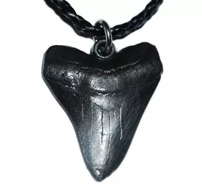 Megalodon Shark Tooth Necklace (Metal Replica)  1 1/2 Inch  #10166 2o • $19.99