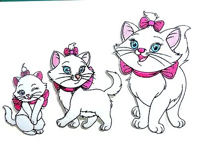 AristoCat Marie Embroidered Iron-on Or Sew-on Cotton Embroidered Patch • £6.95