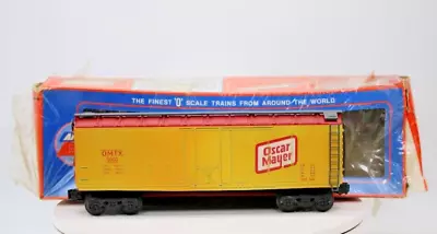 AHM O SCALE 2 RAIL Oscar Mayer Reefer 5003 Yellow Refrigerator   615898 • $37.99