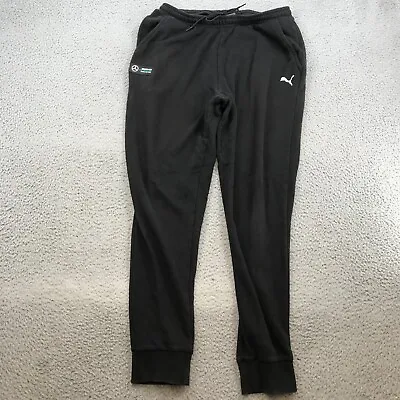 Puma Sweatpants Adult Large Black Petronas Mercedes AMG Joggers 45174 • $29.74