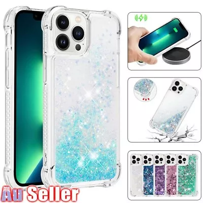 $3.15 • Buy For IPhone 14 13 12 11 Plus Pro Max SE 8 7 XS XR Case Liquid Glitter Bling Cover