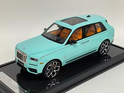 1/18 YY Model Rolls Royce Cullinan In Taffany Blue On Carbon Base 20 Pieces • $399.95