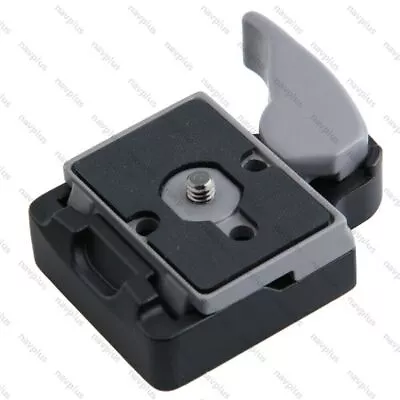 Camera 323 Quick Release Adapter For Manfrotto 200PL-14 Compat Plate Black • £9.23