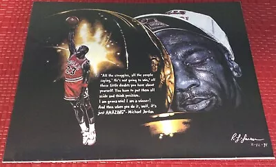 Michael Jordan Bulls Print Ad Poster Art (Frame Not Included) • $10.79