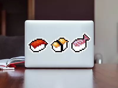 8 Bit Video Game Nigiri Sushi Retro Vintage Sticker Decals • $2.99