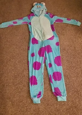 Women's Monsters Inc Sully Pajamas/Halloween Costume Size S One Piece • $24.99