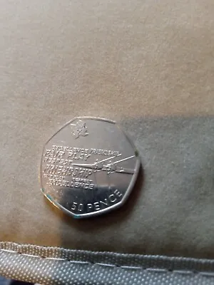 2012 0lympics 50p Coin-rowing-  2011-1 Coin Only • £2
