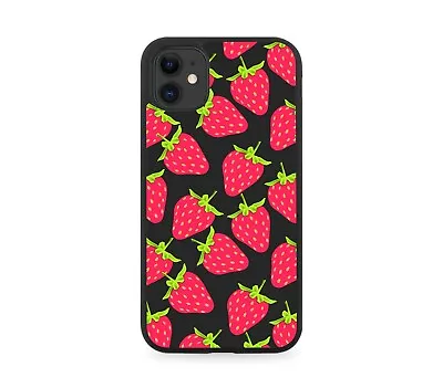 £11.90 • Buy Cartoon Red Strawberry Rubber Phone Case Cover Strawberries Kids Girls C285
