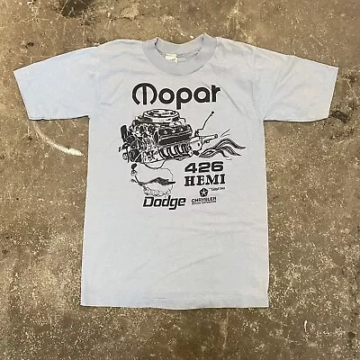 Vintage 70s 80s Mopar Dodge Hemi 426 T Shirt Medium Chrysler Road Runner Motor • $59.99