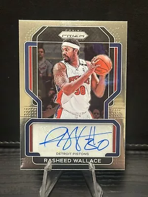 Rasheed Wallace 2021-22 Panini Prizm Autograph Basketball Auto Pistons • $31