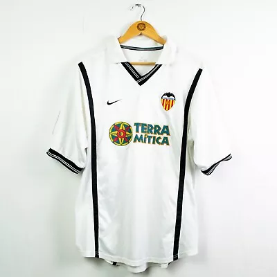 Valencia Home Football Shirt 2000/01 - Large (L) | Vintage Nike La Liga 00 01 • £59.99