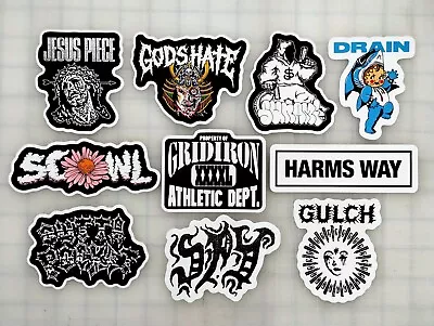 Hardcore Vinyl Sticker Lot (10 Stickers) SET 5 Punk Sxe Metal Core Beatdown Hard • $12.99