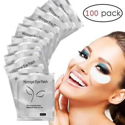 100 Pairs Under Eye Pads Eyelash Pad Gel Patch Lint Lashes Extension Mask Eyepad • $10.99