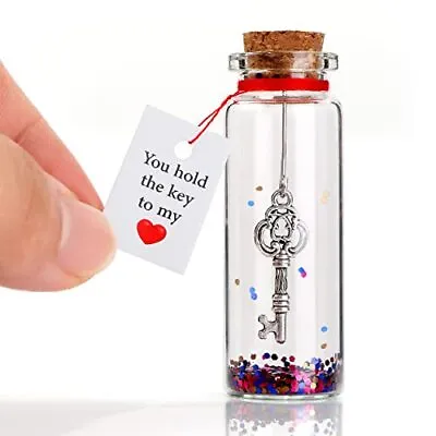 Valentines Day Gift For Her Him - Christmas Gifts New Year Key In A Bottle  • $11.99