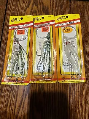 Silver Horde Golden Bait Squid GITD Lot Of 3 • $7.99